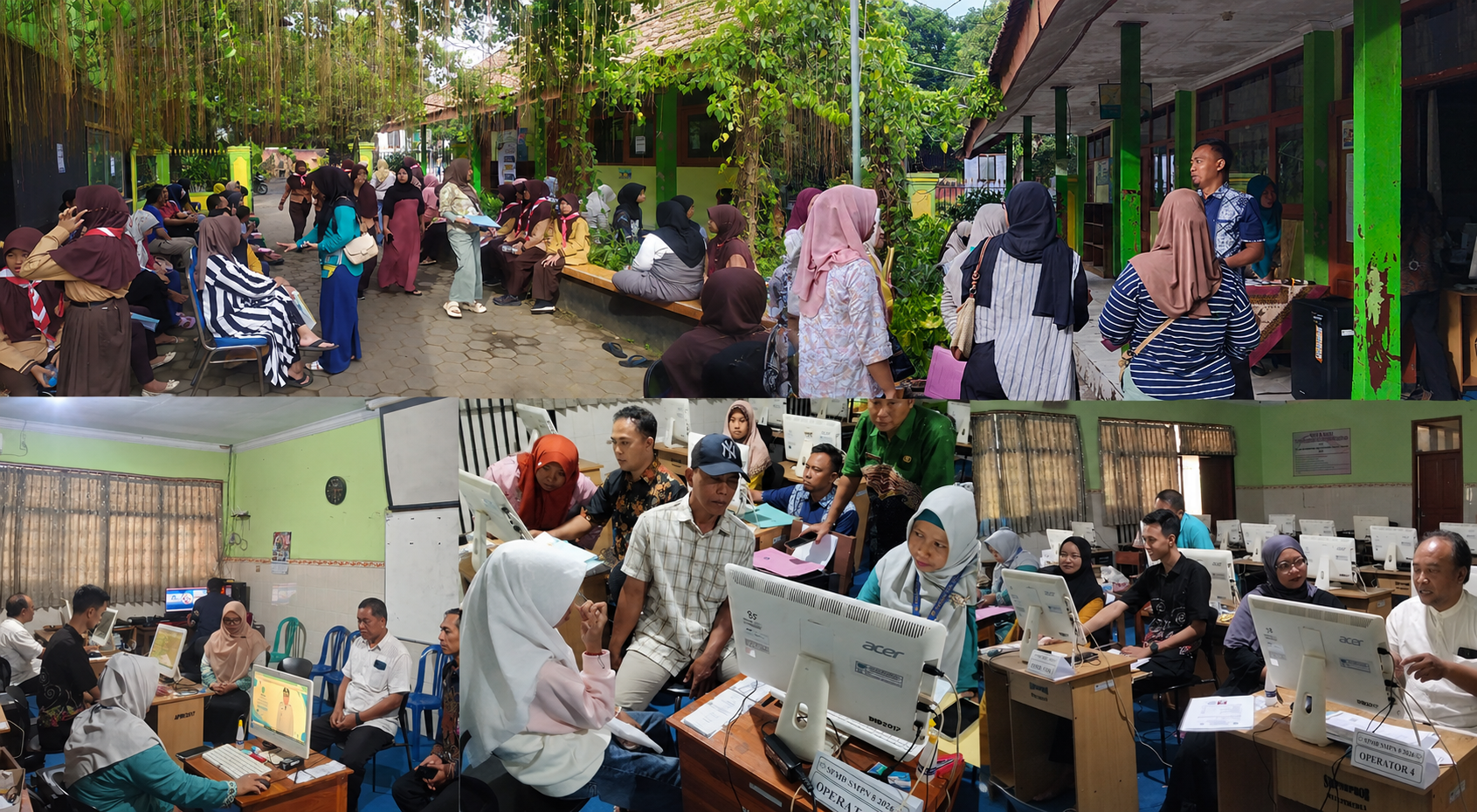 Antusiasme Tinggi, Hari Pertama Pengambilan Token SPMB di SMPN 8 Probolinggo Dipadati Orang Tua Calon Murid
